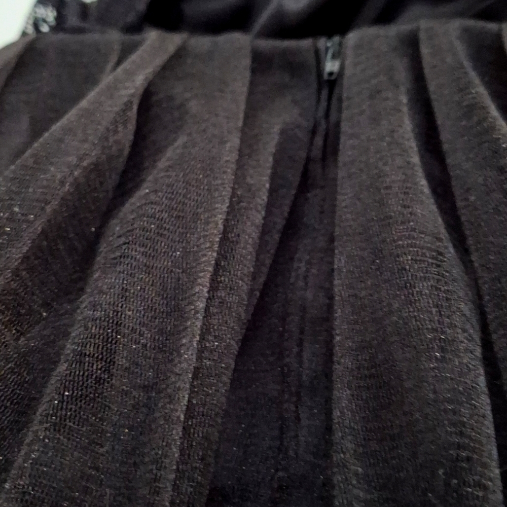 Prom Formal Mini Dress, Black w. Sparkles, Beaded, Embroidered sz 7 Junior, NWT - Picture 12 of 16